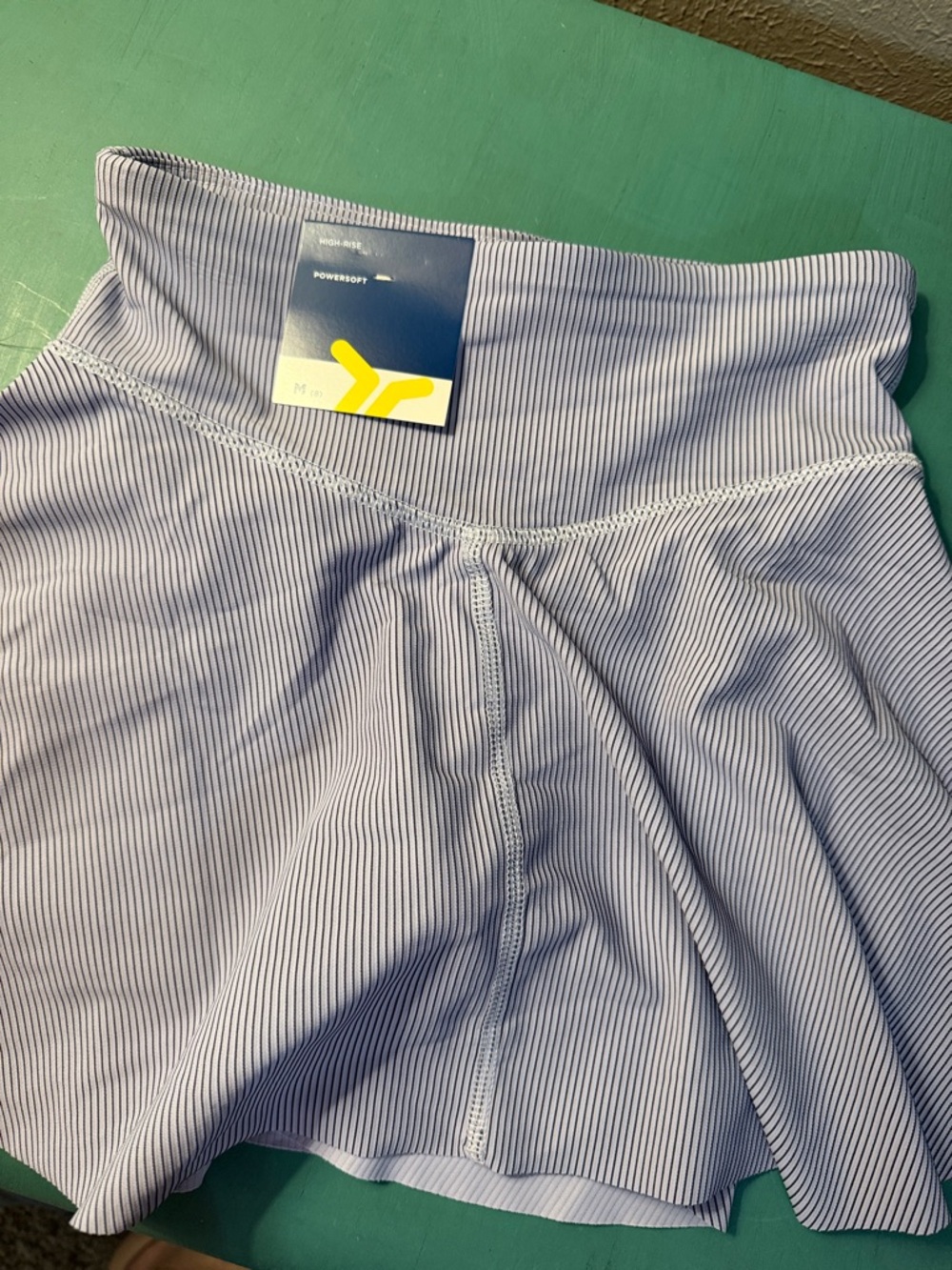 Old Navy Light Blue Pinstripe Girls’ Active Skort